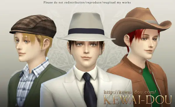 KEWAI DOU: Levi hairstyle for Sims 4
