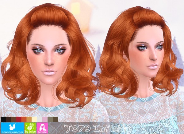 NewSea: J079 Infinity hairstyle for Sims 4