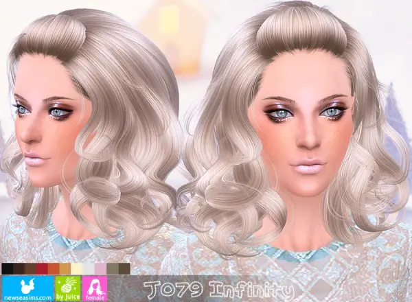 NewSea: J079 Infinity hairstyle for Sims 4