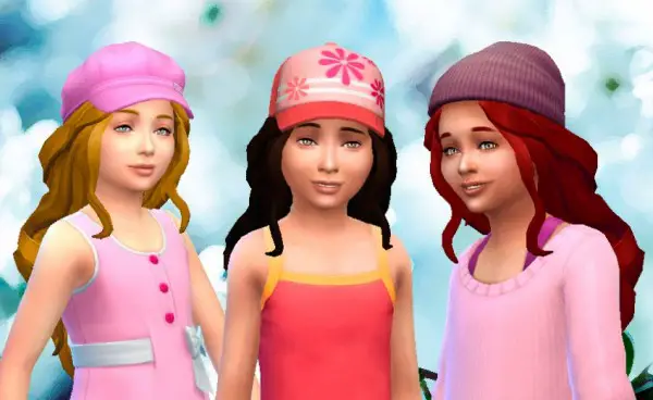 Mystufforigin: Romantic Hairstyle for Girls for Sims 4