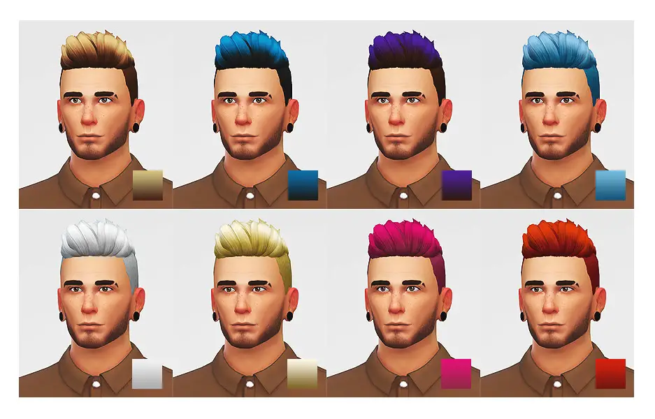 Sims 4 Hairs ~ Lumia Lover Sims: Slicked back shaved hairstyle