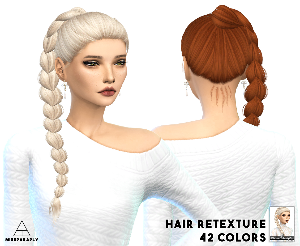 Sims 4 Hairs ~ Miss Paraply: Alesso`s Angels hairstyle retextured