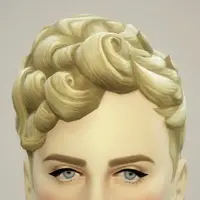 Rusty Nail: Pixi curl hairstyle retextured for Sims 4