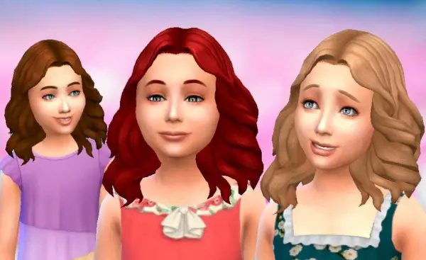 Mystufforigin: Passion Hairstyle for Girls for Sims 4