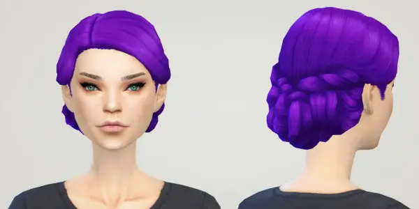 Liahxsimblr: Hairstyle retextured for Sims 4