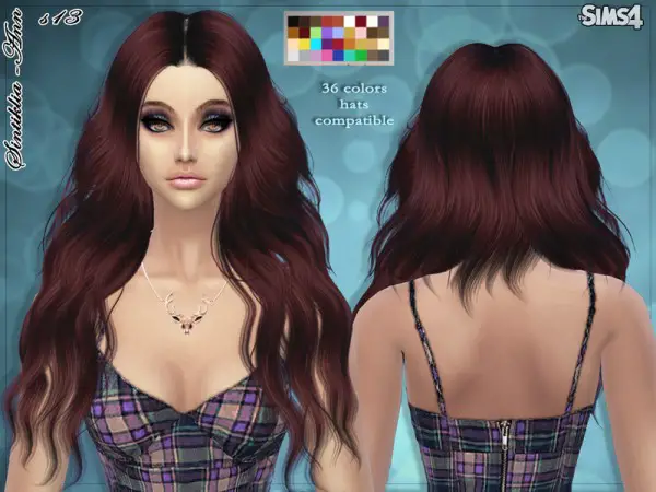 The Sims Resource: Hairstyle 13 Ann by Sintiklia for Sims 4