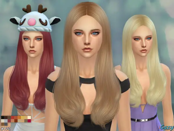 The Sims Resource: Jodie Hairstyle by Cazy for Sims 4