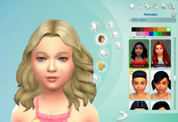 Mystufforigin: Passion Hairstyle for Girls for Sims 4