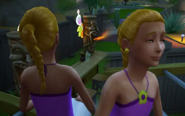Mystufforigin: Pony Braid for Girls for Sims 4