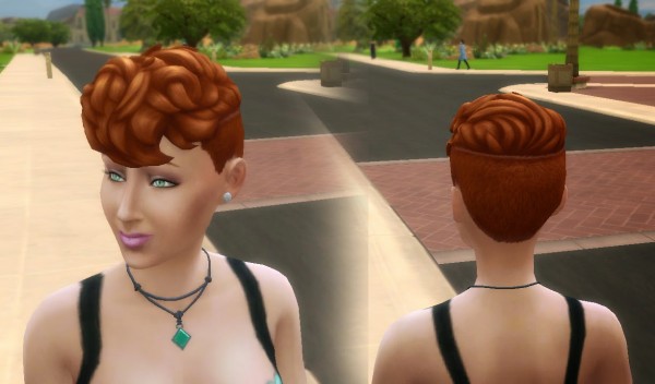 Mystufforigin: Scientist Clean Sides hairstyle conversion for Sims 4