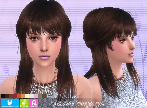 NewSea: j084 Voyage hairstyle for Sims 4