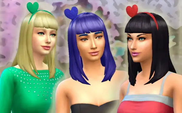 Mystufforigin: Katy Perry Sweet World   Hair + Acessory for Sims 4