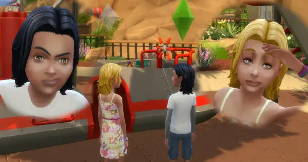 Mystufforigin: Long Wavy Swept for Kids for Sims 4