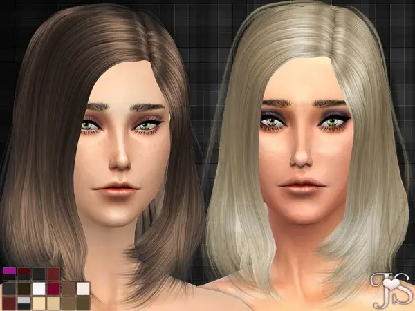 The Sims Resource: One Wish Hairstyle by Java Sims for Sims 4