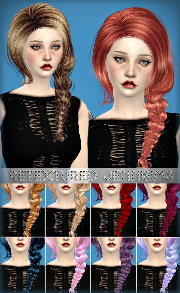 Jenni Sims Newsea Immortal Hairstyle Retextured Sims Hairs Hot Sex