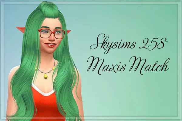 Stardust: Skysims 258 hairstyle retextured for Sims 4