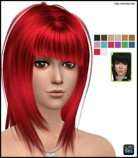 Simista: May Hair 53F Retextured for Sims 4