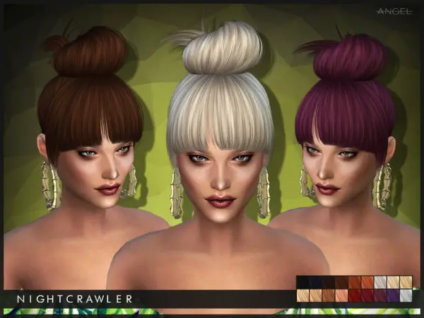 The Sims Resource: No Angel hairstyle by Nightcrawler for Sims 4