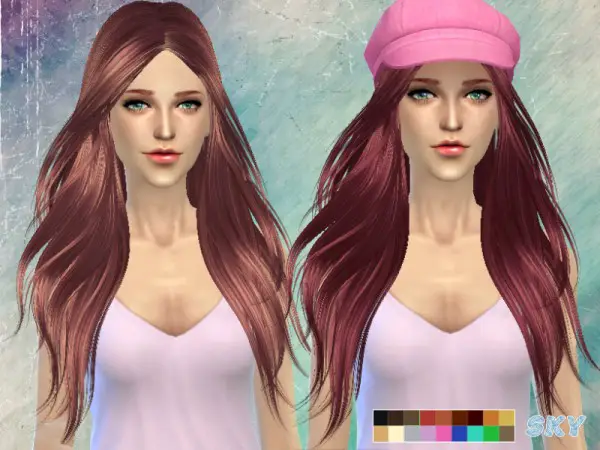 The Sims Resource: Hairstyle 194 by Skysims for Sims 4