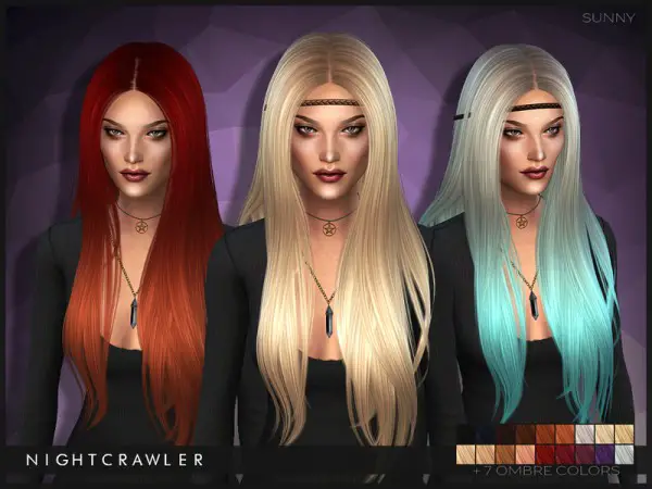 The Sims Resource: Sunny hairstyle by Nightcrawler for Sims 4