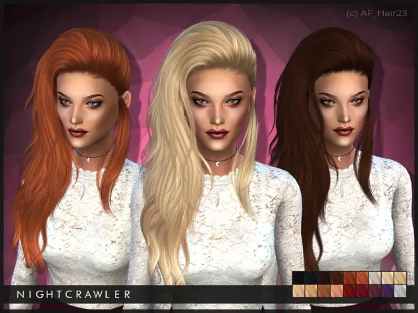 The Sims Resource: Hairstyle 23 by Nightcrawler for Sims 4