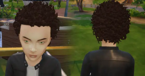Mystufforigin: Close Curls for Boys for Sims 4