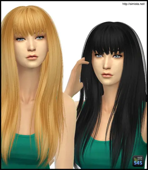 Simista: Alesso`s Heartbeat hairstyle retextured for Sims 4