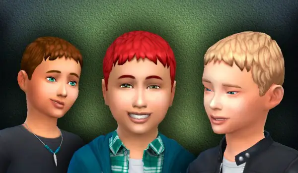Mystufforigin: Short Ceasar for Boys for Sims 4