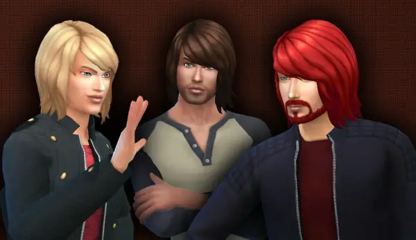 Mystufforigin: Bob Shaggy for Men for Sims 4