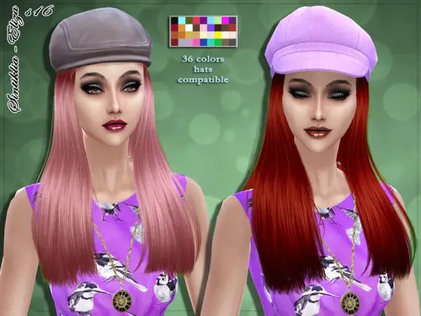 The Sims Resource: Hairstyle 16 Eliza by Sintiklia for Sims 4