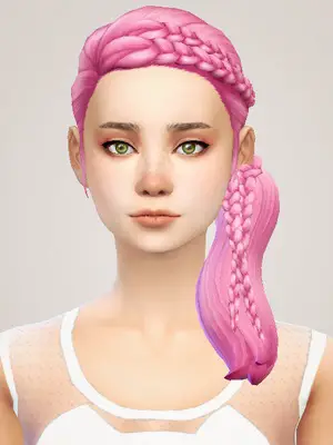 Liahxsimblr: Vampire Aninyosaloh Alexandra hairstyle retextured for Sims 4