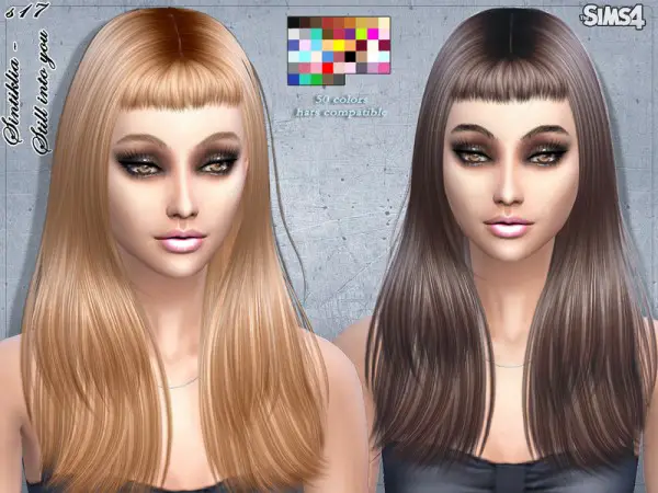 Sintiklia Sims: Still into you hairstyle 17 for Sims 4