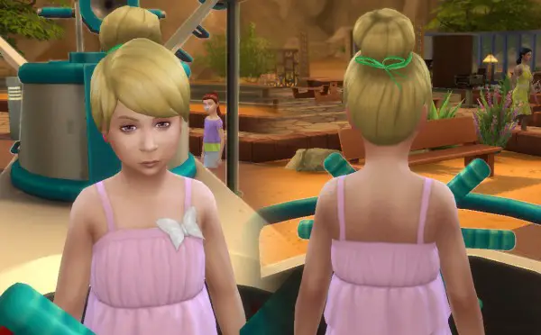 Mystufforigin: Tinkerbell Hairstyle for Girls for Sims 4