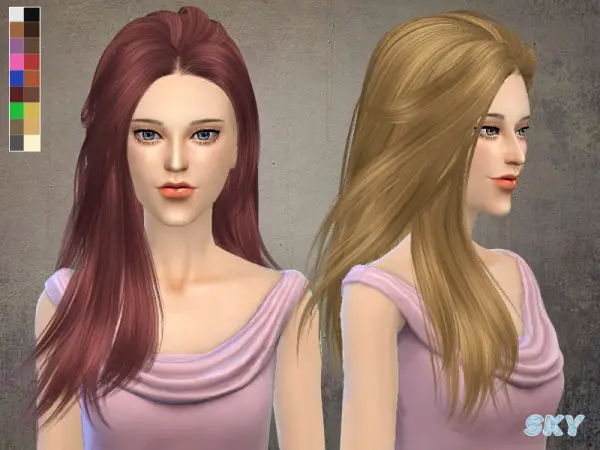 The Sims Resource: Hairstyle 215 by Skysims for Sims 4