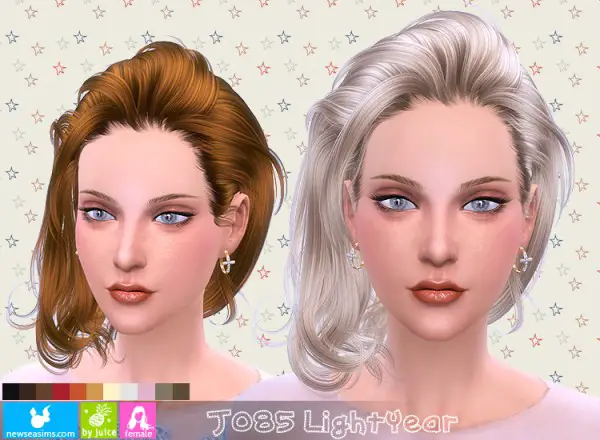 NewSea: J185 Light year hairstyle for Sims 4