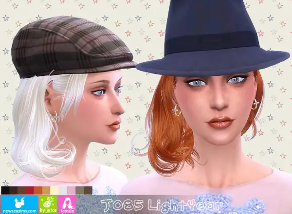 NewSea: J185 Light year hairstyle for Sims 4