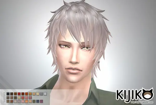 Kijiko Sims: Shaggy Short hairstyle for him for Sims 4