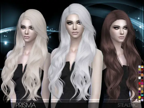 Stealthic: Prisma hairstyle by Stealthic for Sims 4