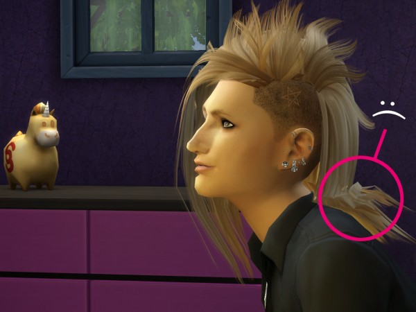 The path of never more: Generation wild Newsea`s Bad kid hairstyle converted for Sims 4