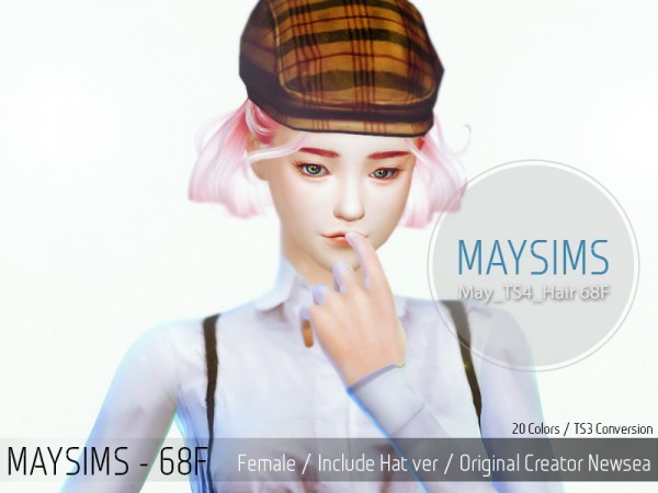 MAY Sims: May Hairstyle 68F for Sims 4