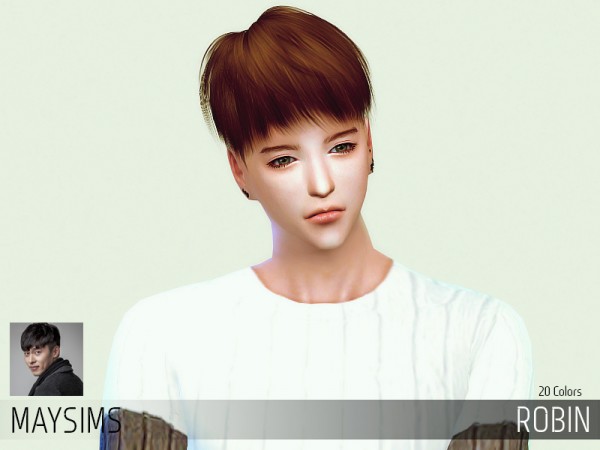 MAY Sims: May hairstyle Robin for Sims 4