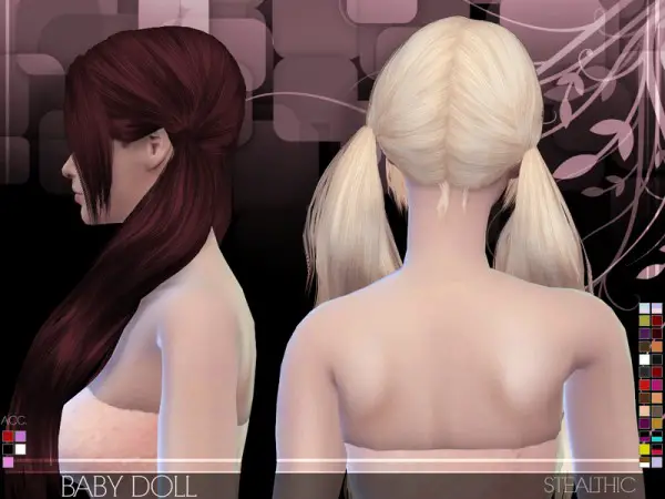 Stealthic: Baby Doll hairstyle for Sims 4