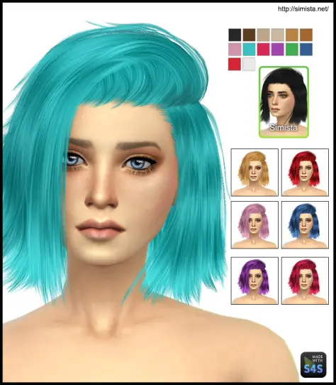 Simista: Stealthic High Life h0airstyle retextured for Sims 4