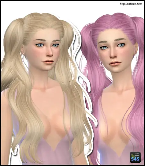 Simista: Newsea`s JO77 Parody hairstyle retextured for Sims 4