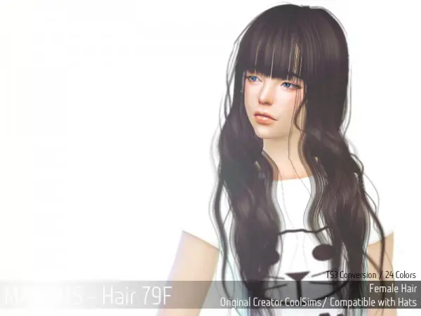 MAY Sims: May Hairstyle 79F for Sims 4