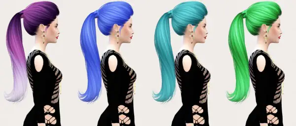 Salem2342: Skysims 266 hairstyle retextured for Sims 4