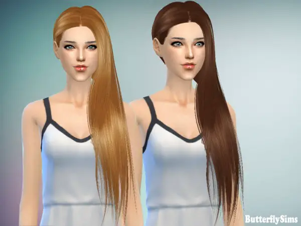 Butterflysims: Hairstyle 146 for Sims 4