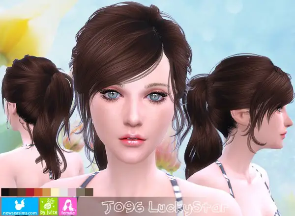 NewSea: J096 Luckystar hairstyle for Sims 4