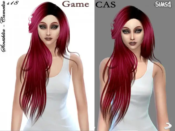 Sintiklia Sims: Camelia hairstyle 18 for Sims 4