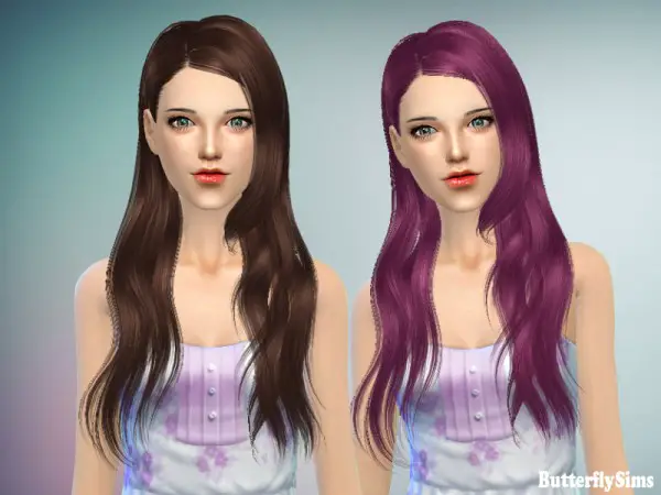 Butterflysims: Thin Hairstyle 147 for Sims 4